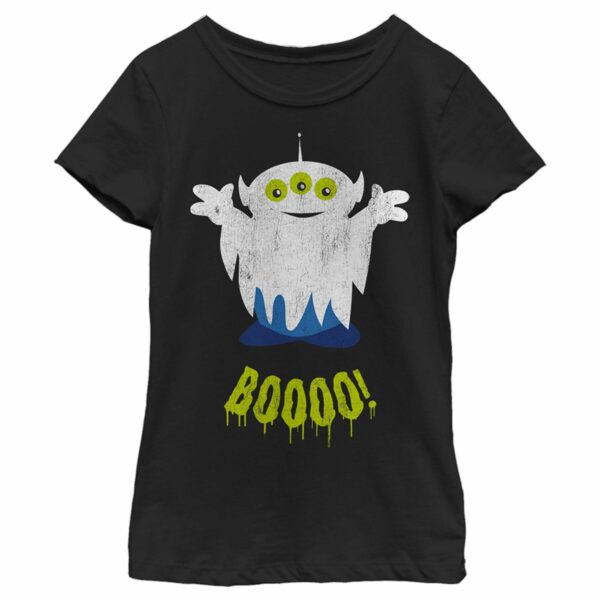 Girl’s Toy Story Halloween Squeeze Alien Boo Ghosts T-Shirt