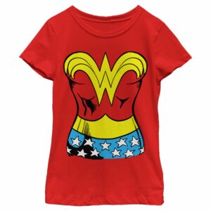 Girl’s Wonder Woman Realistic Costume T-Shirt