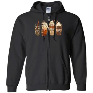 Horror Movie And Coffee Halloween Sweatshirt 3