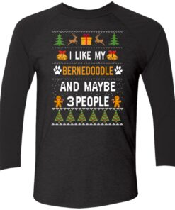I Like My Bernedoodle And Maybe 3 People Sweatshirt 1 I Like My Bernedoodle And Maybe 3 People Sweatshirt 2