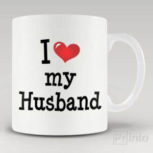 I love my husband mug