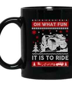 Jeep Christmas Oh What Fun It Is To Ride Mug Shirt Sweatshirt Long Sleeve Hoodie Tank Mug 1