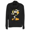 Junior’s Betty Boop Halloween Pumpkins Cowl Neck Sweatshirt