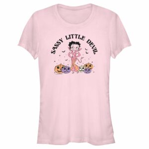 Junior’s Betty Boop Halloween Sassy Little Devil T-Shirt