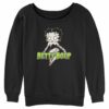 Junior’s Betty Boop Halloween Zombie Logo Sweatshirt