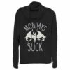 Junior’s CHIN UP Halloween Monday Bat Cowl Neck Sweatshirt