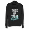 Junior’s CHIN UP Halloween Trick or Tequila Cowl Neck Sweatshirt