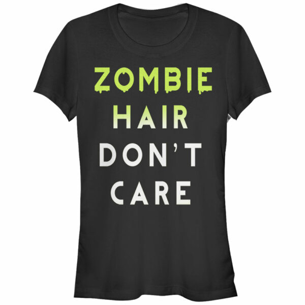 Junior’s CHIN UP Halloween Zombie Hair Don’t Care T-Shirt