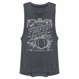 Junior’s Cinderella Cinderella Enchanted Pumpkin Patch Festival Muscle Tee