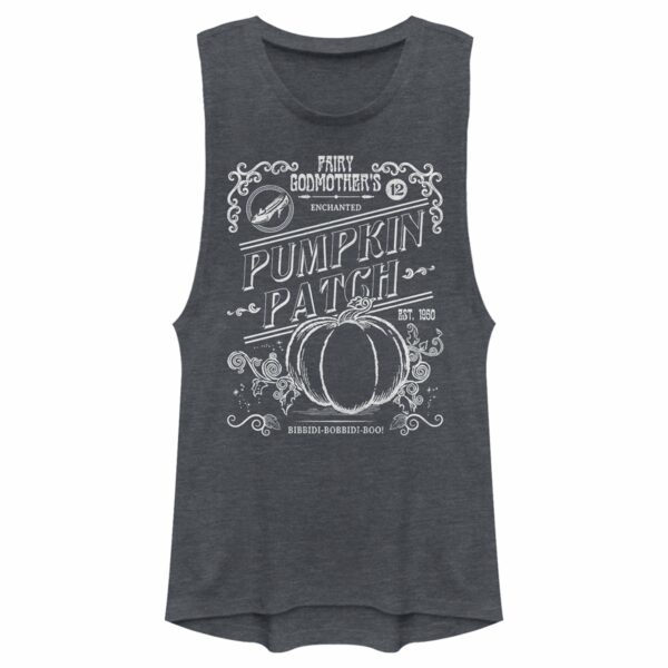 Junior’s Cinderella Cinderella Enchanted Pumpkin Patch Festival Muscle Tee