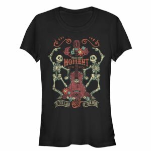 Junior’s Coco Seize Moment Skeleton Dance T-Shirt