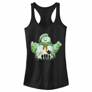 Junior’s Ghostbusters Halloween Stay Puft Marshmallow Man Racerback Tank Top