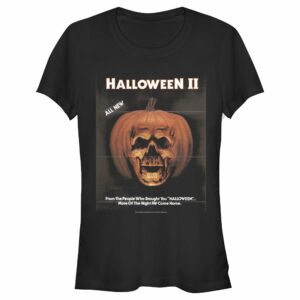 Junior’s Halloween II Skeleton Movie Vintage Poster T-Shirt