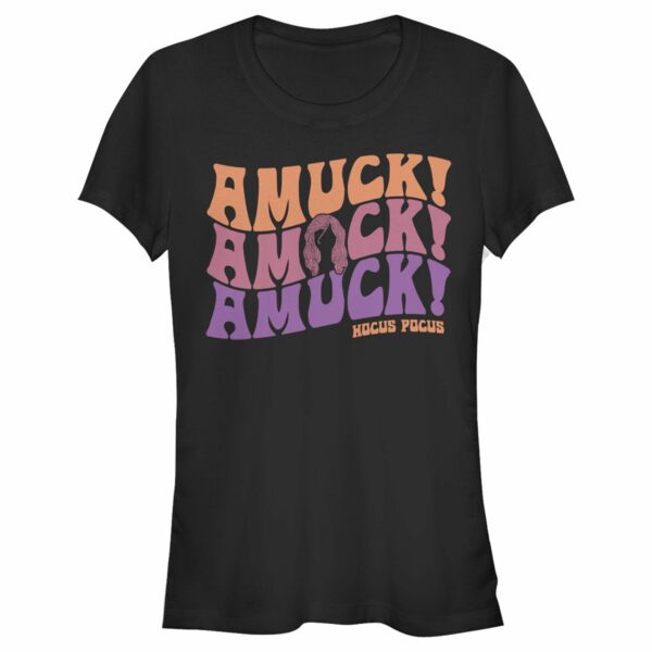 Junior’s Hocus Pocus Amuck Phrase T-Shirt