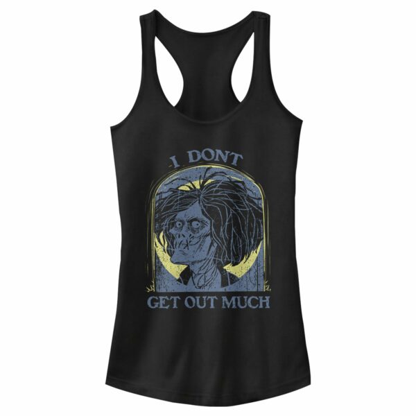 Junior’s Hocus Pocus Billy Zombie Get Out Much Racerback Tank Top