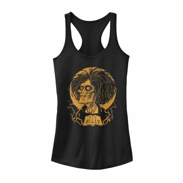 Junior’s Hocus Pocus Billy Zombie Portrait Racerback Tank Top