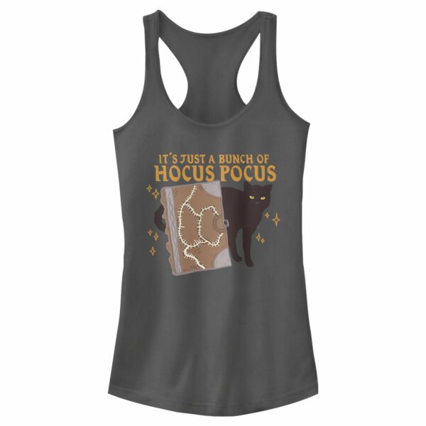 Junior’s Hocus Pocus Binx Spellbook Racerback Tank Top