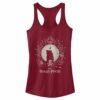 Junior’s Hocus Pocus Black Flame Candle Racerback Tank Top