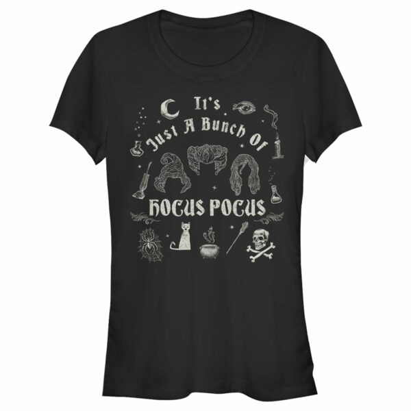 Junior’s Hocus Pocus It’s Just a Bunch of Hocus Pocus Icons T-Shirt