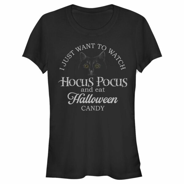 Junior’s Hocus Pocus Just Want to Eat Halloween Candy T-Shirt