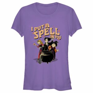 Junior’s Hocus Pocus Put a Spell on You Cartoon Witches T-Shirt