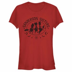 Junior’s Hocus Pocus Sanderson Sisters Broom Silhouette T-Shirt