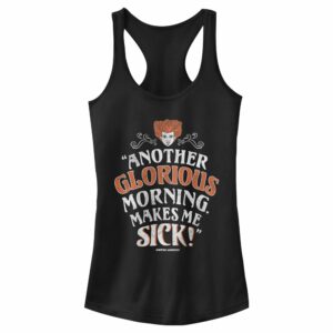 Junior’s Hocus Pocus Winifred Glorious Morning Racerback Tank Top