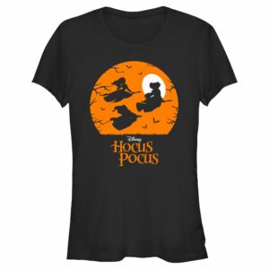 Junior’s Hocus Pocus Witch Silhouette T-Shirt