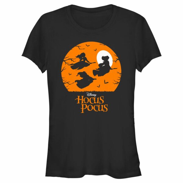 Junior’s Hocus Pocus Witch Silhouette T-Shirt