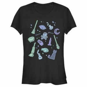 Junior’s Hocus Pocus Witchy Symbols T-Shirt