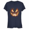 Junior’s Lost Gods Evil Pumpkin Face T-Shirt