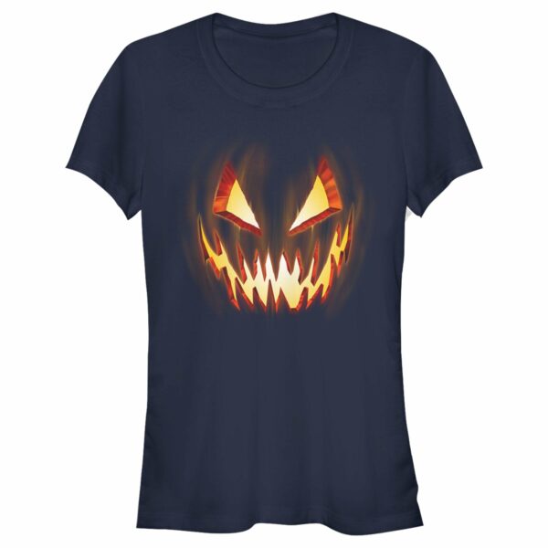 Junior’s Lost Gods Evil Pumpkin Face T-Shirt