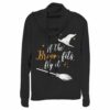 Junior’s Lost Gods Halloween If the Broom Fits Fly It Cowl Neck Sweatshirt