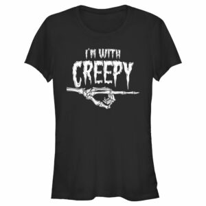 Junior’s Lost Gods Halloween I’m With Creepy T-Shirt