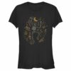 Junior’s Lost Gods Halloween Skeleton and Fall Leaves T-Shirt