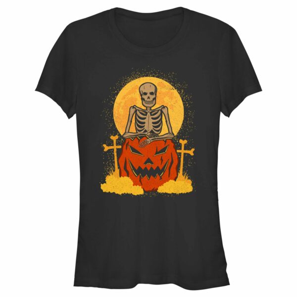 Junior’s Lost Gods Halloween Skeleton and Jack-O’-Lantern T-Shirt