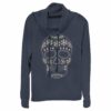 Junior’s Lost Gods Halloween Sugar Skull Cowl Neck Sweatshirt