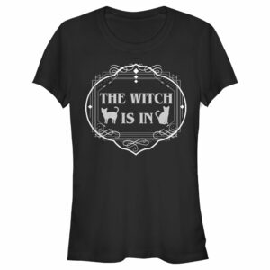 Junior’s Lost Gods Halloween The Witch Is In Cats T-Shirt