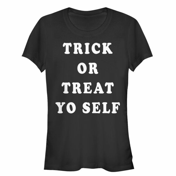 Junior’s Lost Gods Halloween Trick Or Treat Yourself T-Shirt