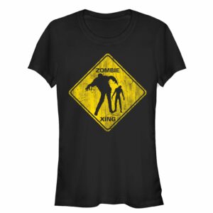 Junior’s Lost Gods Halloween Zombie Crossing T-Shirt