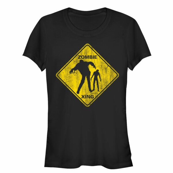 Junior’s Lost Gods Halloween Zombie Crossing T-Shirt