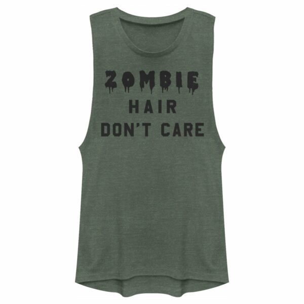 Junior’s Lost Gods Halloween Zombie Hair Don’t Care Festival Muscle Tee