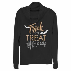 Junior’s Lost Gods Trick or Treat Yo’ self Cowl Neck Sweatshirt