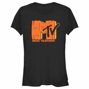 Junior’s MTV Jack-o’-lantern Logo T-Shirt