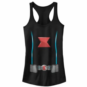 Junior’s Marvel Black Widow Costume Racerback Tank Top