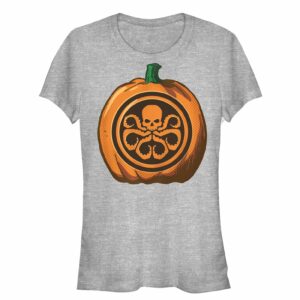 Junior’s Marvel Halloween Hydra Pumpkin T-Shirt