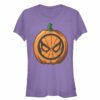 Junior’s Marvel Halloween Spider-Man Mask Pumpkin T-Shirt