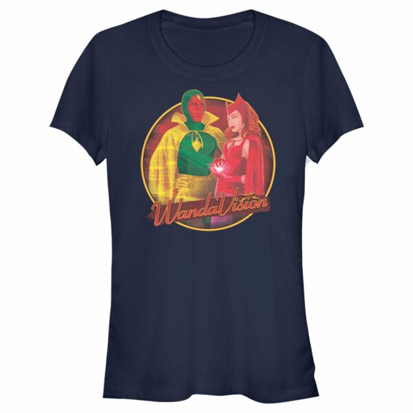 Junior’s Marvel WandaVision Halloween Wanda and Vision T-Shirt