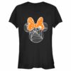 Junior’s Mickey & Friends Minnie Web Silhouette T-Shirt