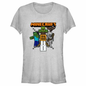 Junior’s Minecraft Halloween Creeper and Mobs T-Shirt